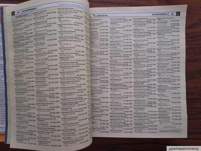 white pages phone book