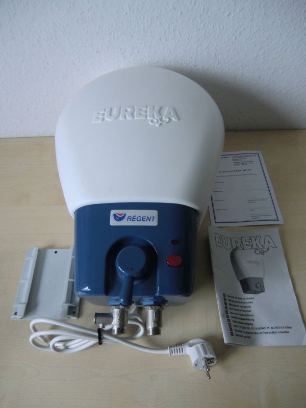 REGENT Eureka Duschspeicher Boiler Elektrowarmwassergerät 13 Liter 1500