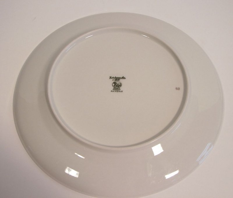 Hutschenreuther Selb Porzellan 1 Speiseteller Serie Favorit Goldrand