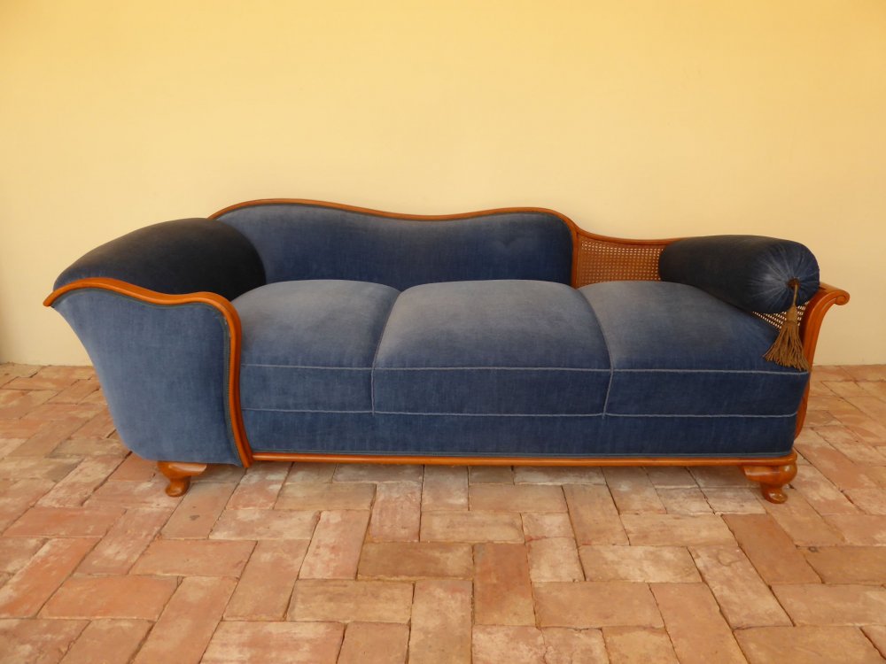 20s Jugendstil Art Deco COUCH SOFA CHAISELOUNGE RECAMIERE 20er 30er