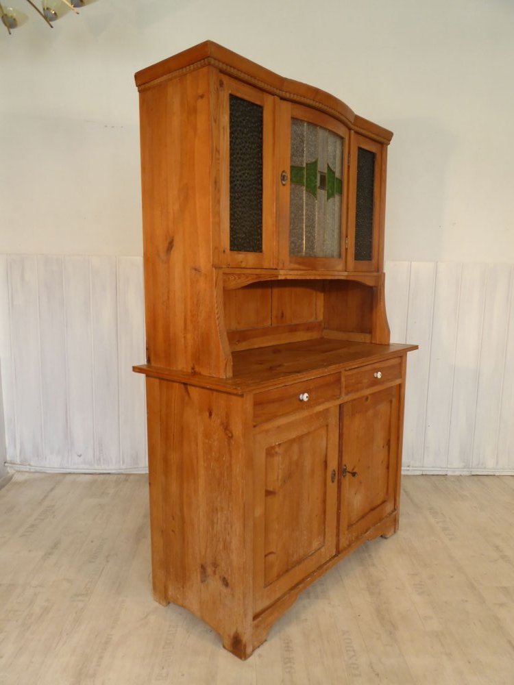 Antiker Küchenschrank Küchenbuffet Jugendstil 120cm breit 1910 Vintage Weichholz | eBay