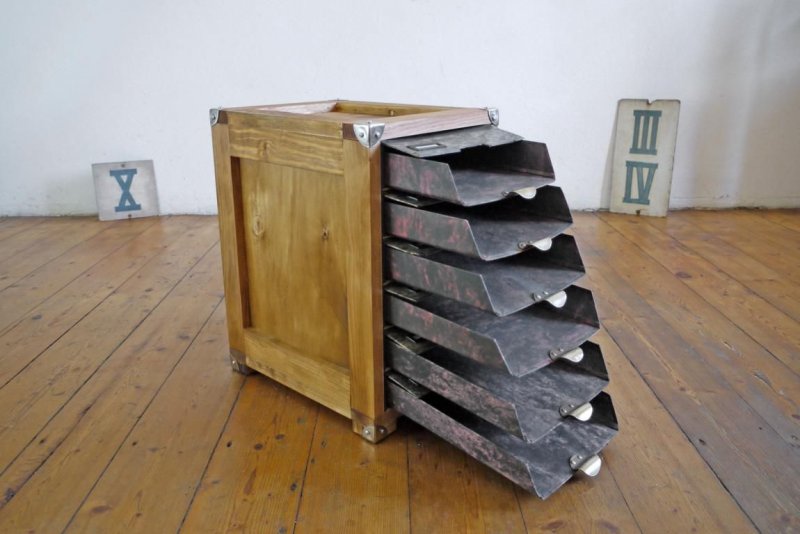 Wolkenmarmor Antik Aktenschrank Büroschrank Holz Alt Papierablage Loft