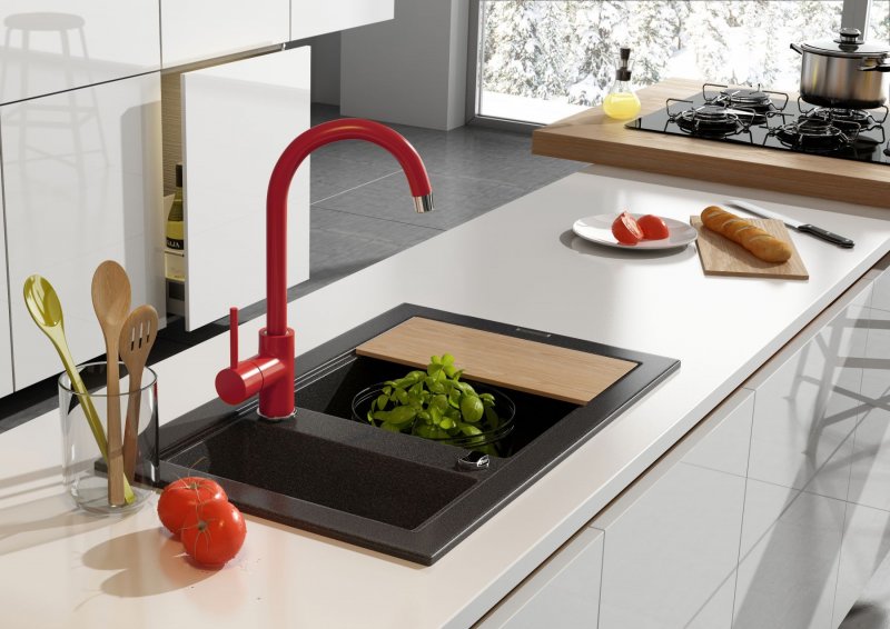 NEUES MODELL Spültisch Küchen Armatur Wasserhahn Küchenarmatur "Milin"