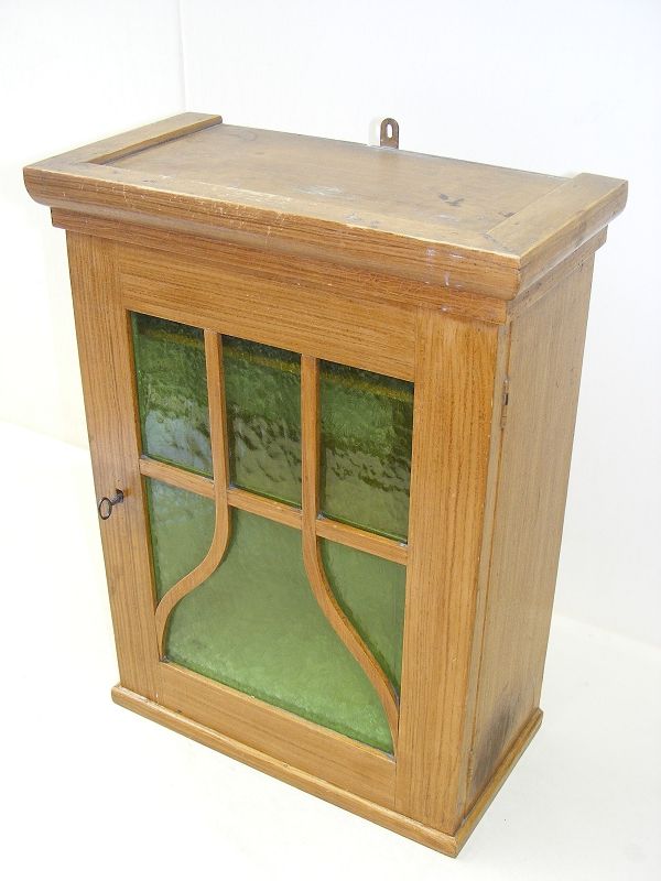 Kleiner alter Wandschrank, Medizinschrank Vintage Holz Vitrine | eBay