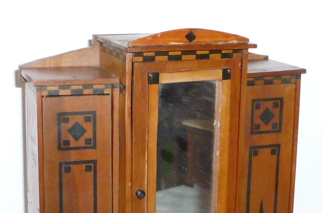 Altes Jugendstil Puppenmöbel Puppenstube Schlafzimmer Puppenzimmer