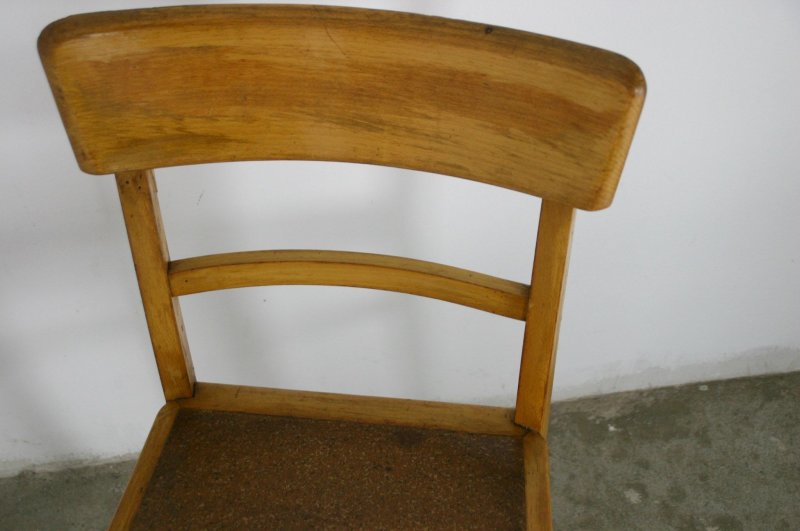 ALTER KÜCHENSTUHL+SHABBY+STUHL+FRANKFURTER KÜCHE+BAUHAUS ART DECO