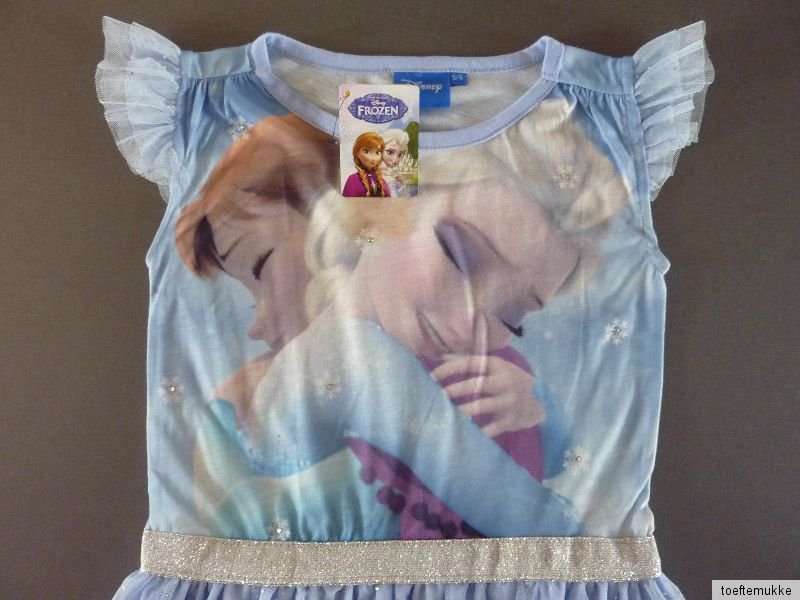 NEU PRIMARK DISNEY FROZEN KLEID EISKÖNIGIN ELSA ANNA 116 122 128 BLAU