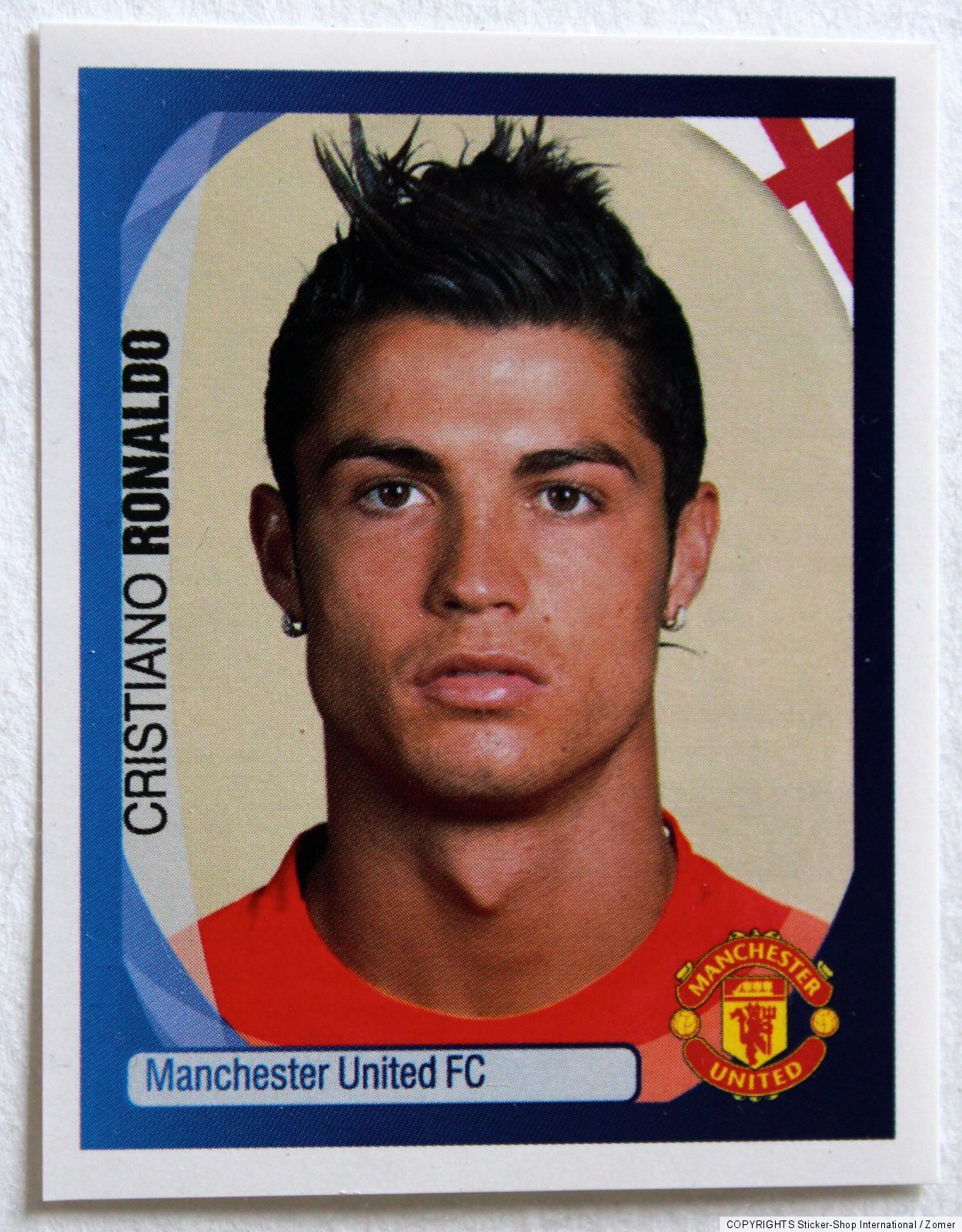 Panini Rookie Pegatinas Cristiano Ronaldo CR7 N º 243 Champions League