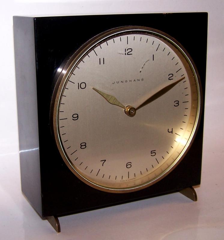 MAX BILL JUNGHANS Tischuhr mechanisch mit Läutwerk Eames Ära 60er Jahre
