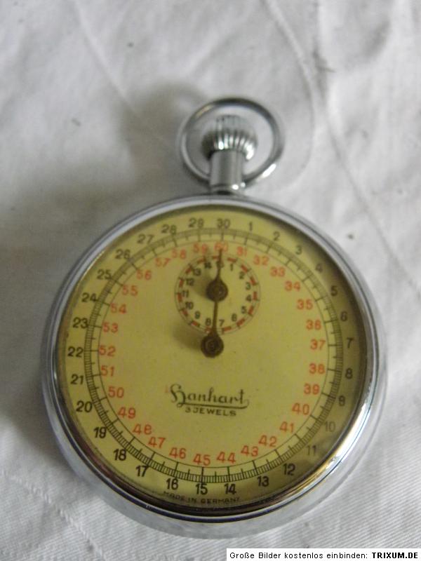 ALTE HANHART STOPPUHR 3 JEWELS eBay