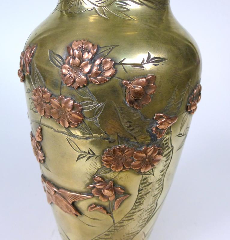 Antique Bronze Vase Japan CA 1860 | eBay