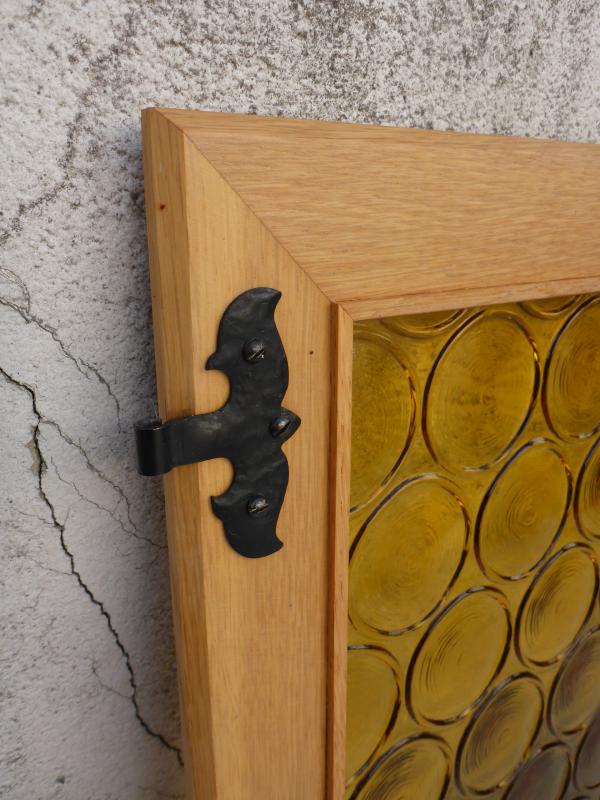 Schranktür Beschläge - alte einzelne Tür Schranktür mit Glas Butzenglas