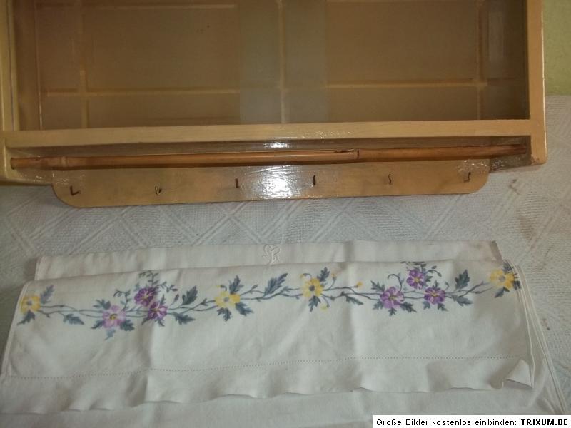 Handtuchhalter-Wandschrank-Küche + Überhandtuch um 1930 | eBay