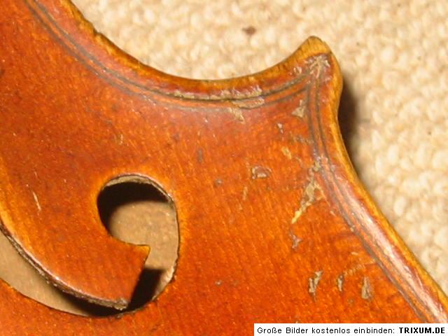   violin labeled Max Schmelz Passau 1953, but probably older violon
