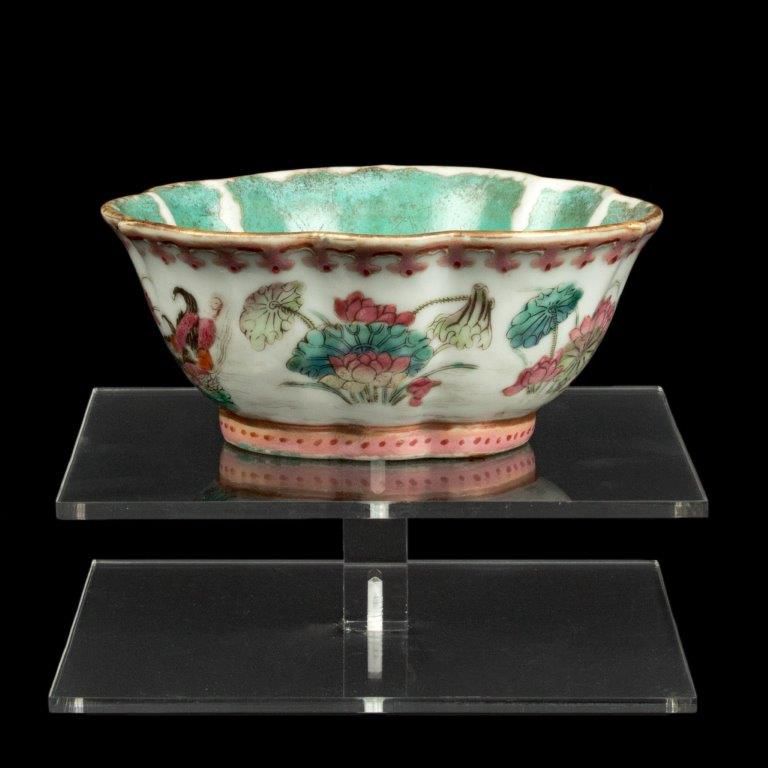 China 19 Jh Schale A Chinese Famille Rose Canton Bowl Tongzhi Chinois Qing Ebay