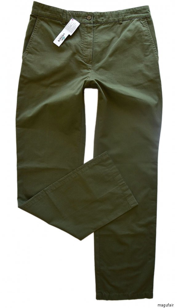 90 €!!! LACOSTE Business Pantaloni DONNA VERDE TG /> np:129 40 L Nuovo