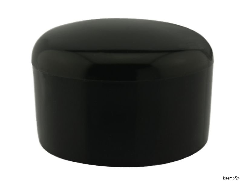 Rohrkappe Ø 49 - 50mm schwarz PVC witterungsbeständig Schutzkappen Rohr