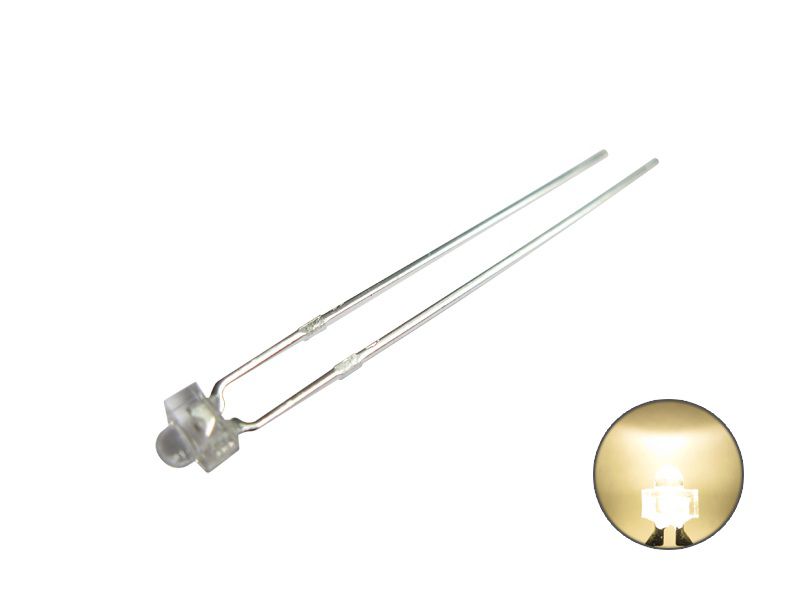 LED 1,8 mm - warmweiß 3,3 V klar - Mini LED klar Miniatur warm white