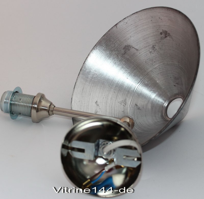 Wandleuchte BAUHAUS Wandlampe /> Wandhalter Silber Glas schwarz-silber