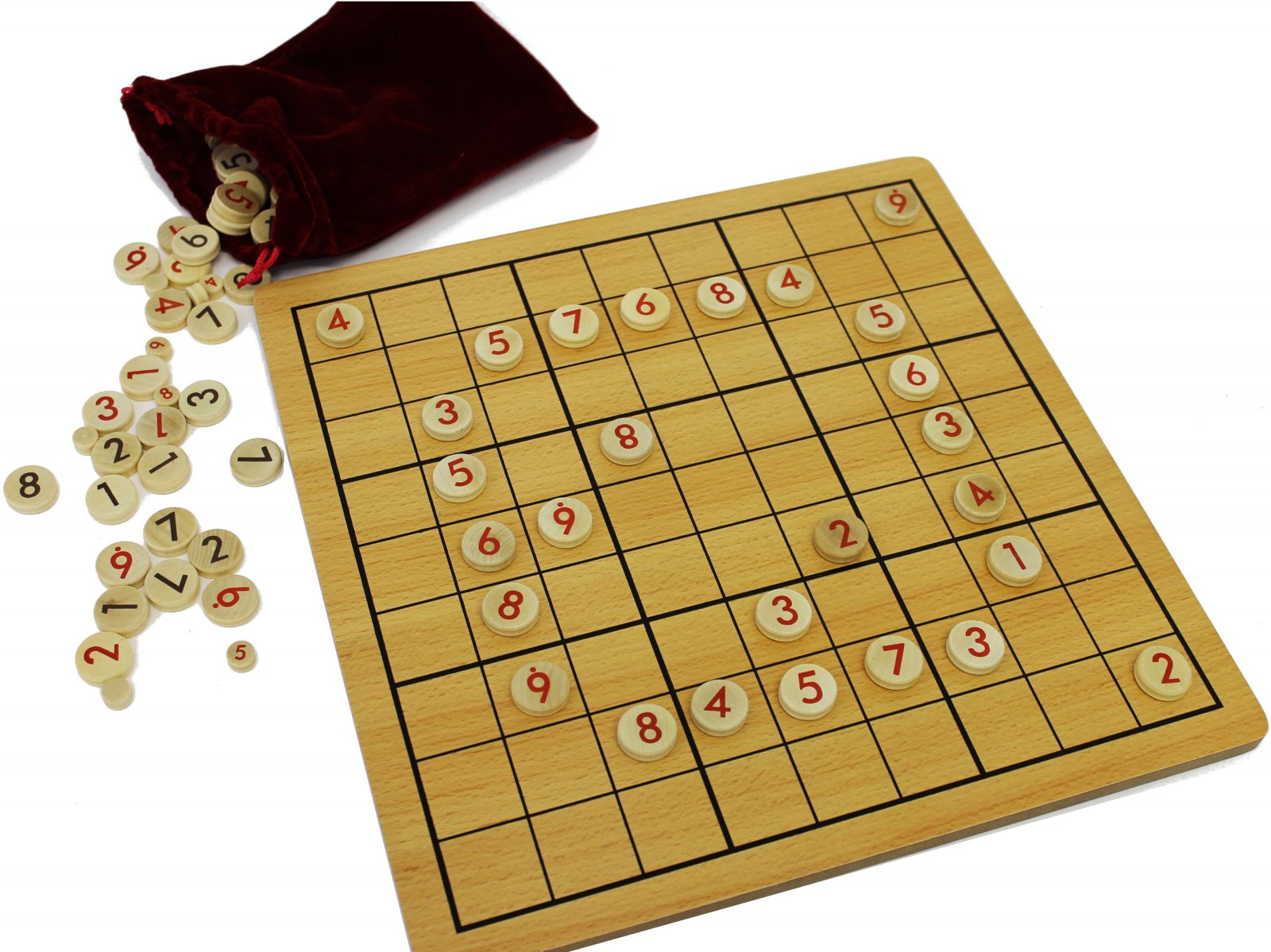 Sudoku Brettspiel Aus Holz Zahlen Suchen Legen Zahlenpuzzle Logikspiel Legespiel Anschutz