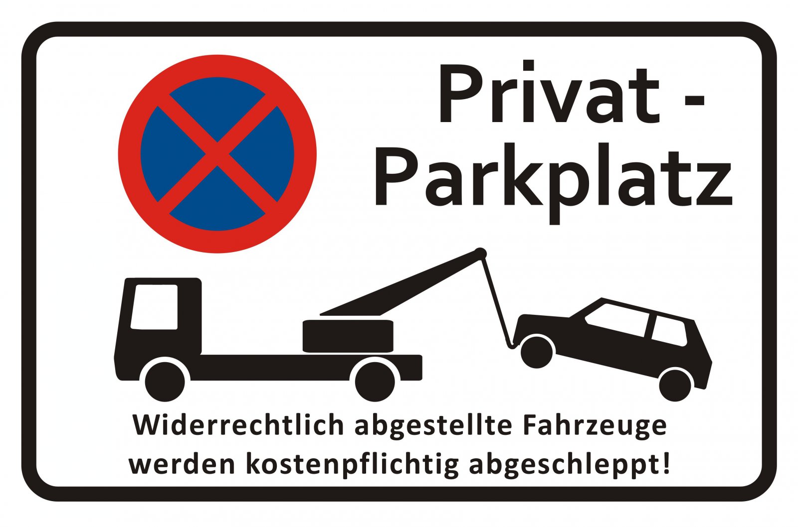 Parken Nur für Mieter Privatparkplatz Parkverbot Schild 20x30cm PREISHAMMER 