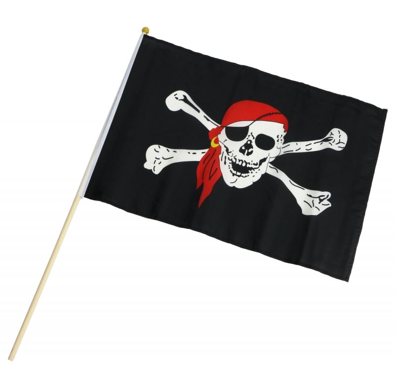 Fahne/Flagge mit Skull / Totenkopf / Piratenflagge