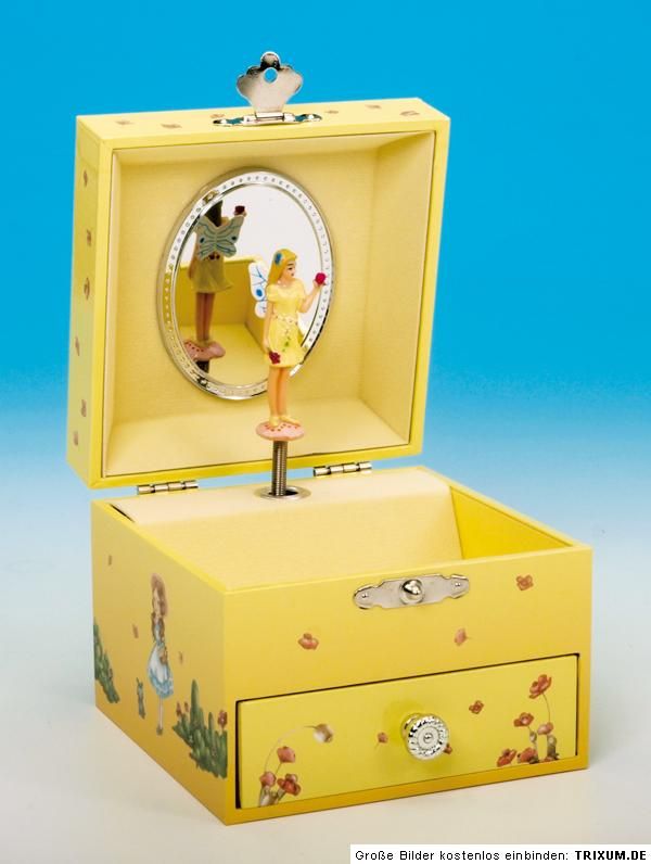 Spieluhr Zauberer von Oz Spieldose Schmuckkästchen Blumenwalzer 