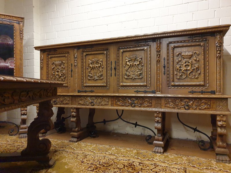 Speisezimmer Herrenzimmer Löwentatzen Löwenfüßen Ritterzimmer | eBay