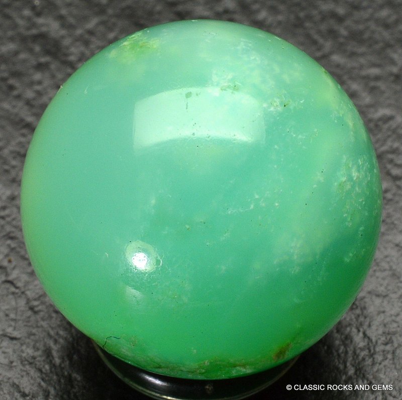 Chrysoprase Gemstone Sphere Kosovo Chrysopras Edelsteinkugel Kugel 18. ...