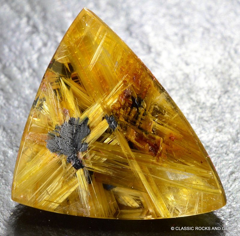 Starburst Gold Rutile Rutilated Quartz Gemstone Cabochon Stern ...