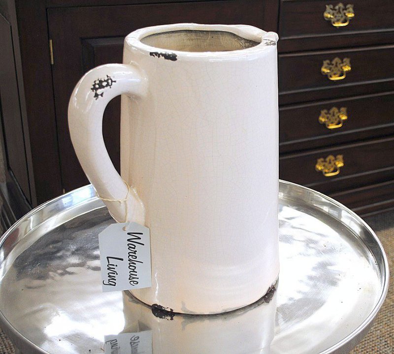 Huis Grosse Shabby Chic Vase Aus Der New York Serie Farbe Weiss Vazen Thinkinganglicans Org Uk