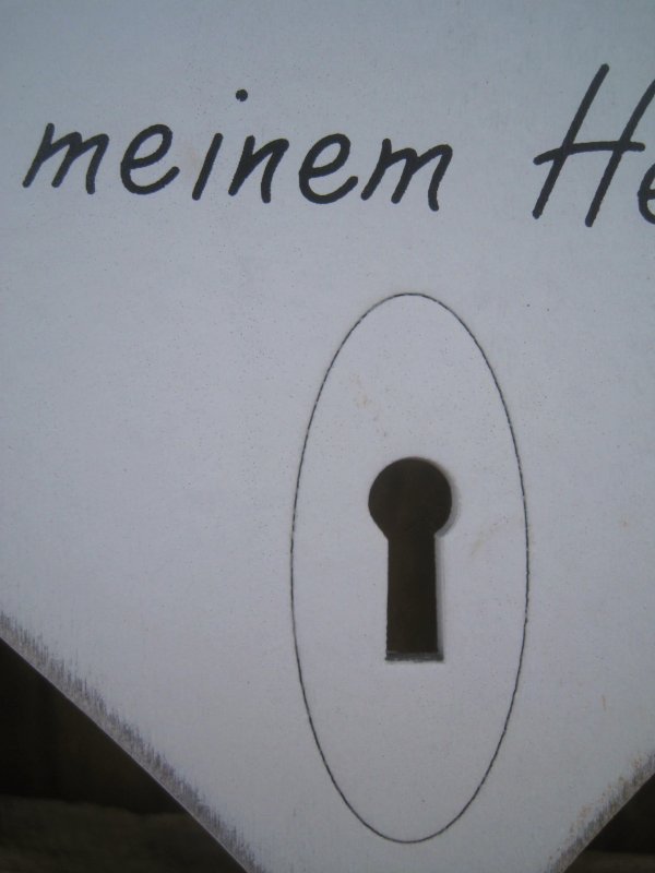 Shabby Deko Herz &quot;Du bist der Schlüssel zu meinem Herzen&quot; Spruch Liebe Hochzeit eBay