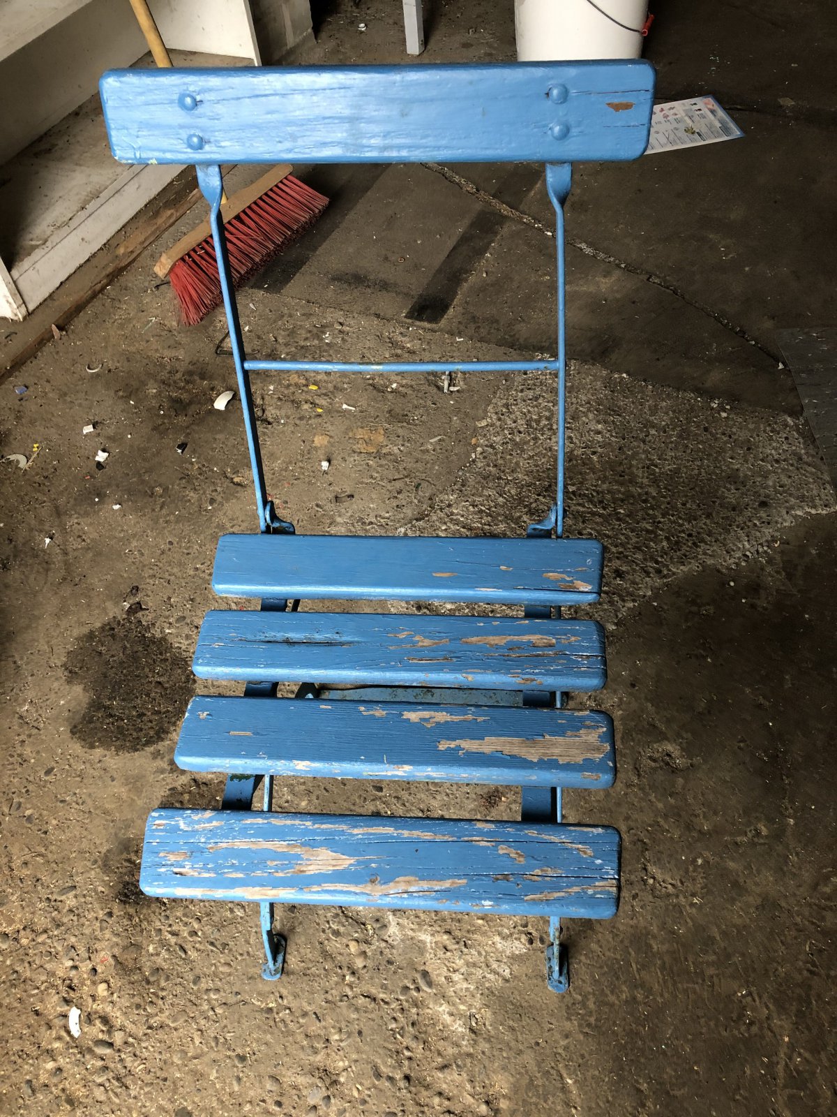 Drei alter Stühle Gartenstühle Klappstühle H bis 89 cm Metall Holz I | eBay