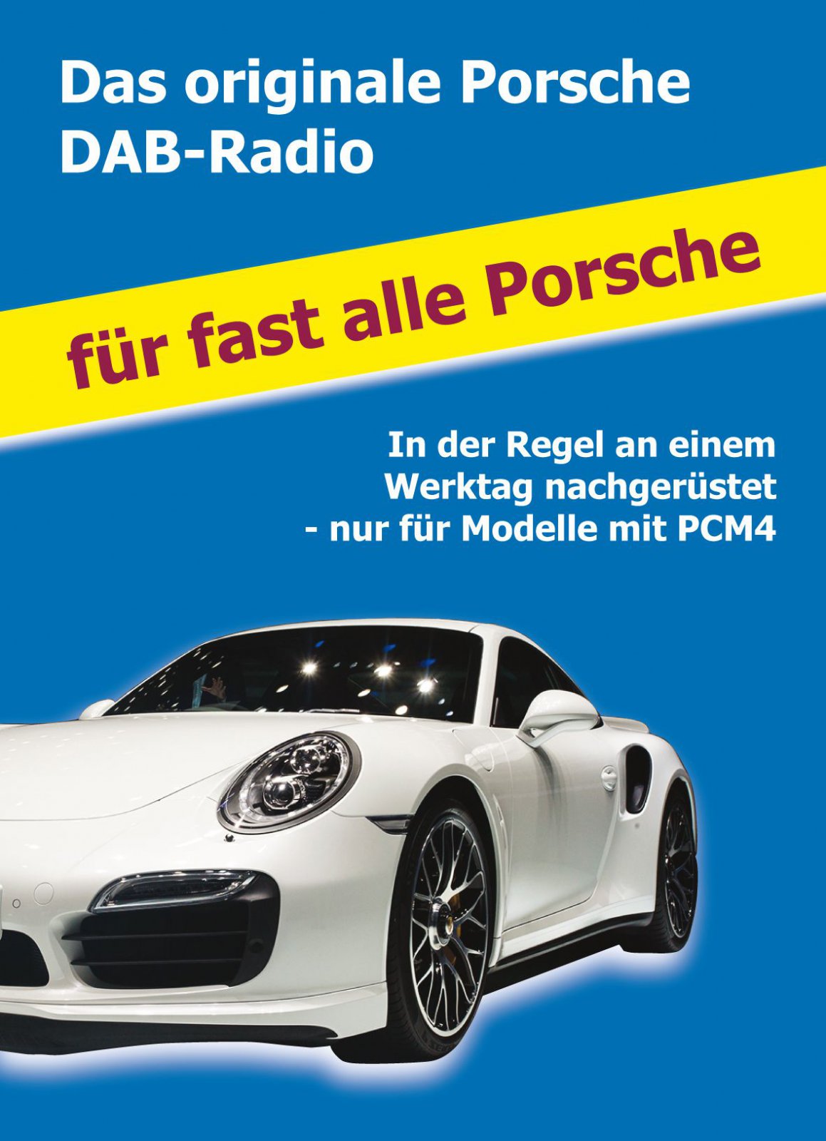 DABRadio original Porsche Nachrüstung für Modelle mit