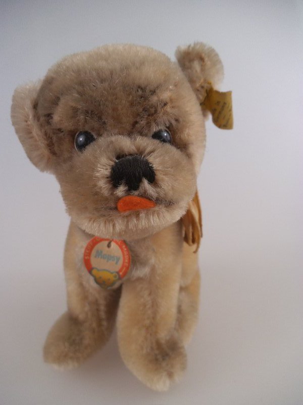 Steiff Hund Mopsy 3312,00 12cm KFS 1960 1967 (2605) eBay