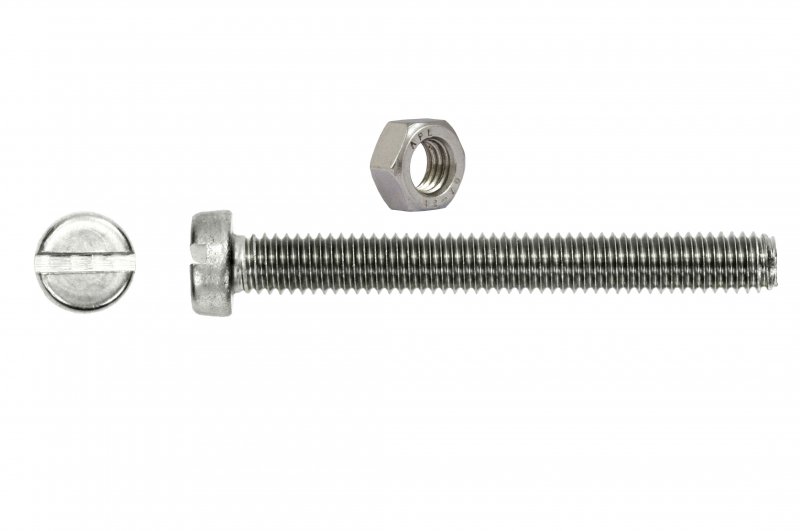 25 Stück M3 X 8 Schlitzschrauben DIN 963 Edelstahl A2
