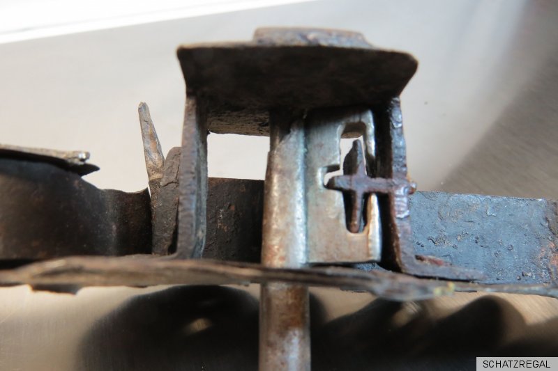 Antikes Tür/Schrankschloss mit Schlüssel 16/17Jh. or.Sammlerstück Lot