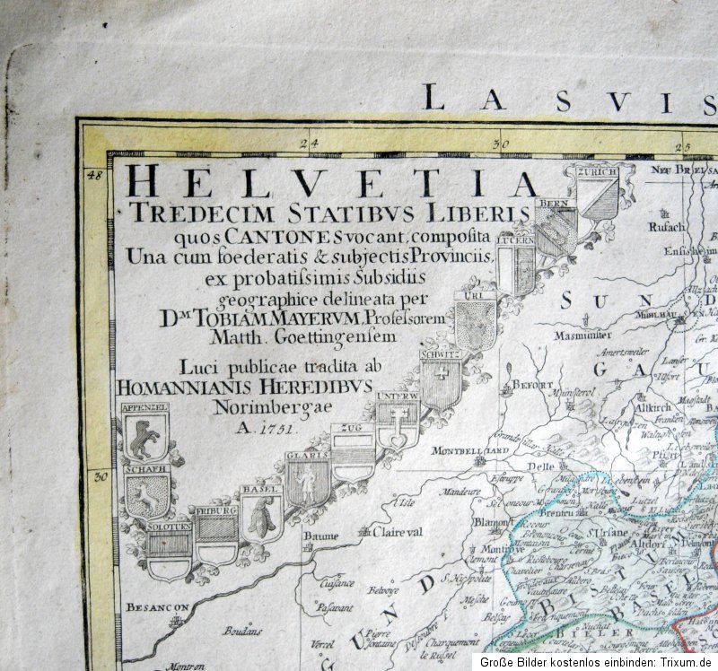 Atlas scholasticus. Homann Erben, Seutter, Sammelatlas, 1741. 26