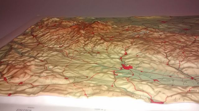 3D 2D Landkarte Harz Nordhausen Bad Harzburg Goslar Brocken Schierke Halberstadt
