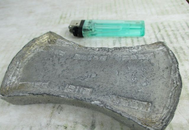 Altes Gewicht Sycee Aus China Oft Gepunzt Bootgeld Rare Old Chinese Wight 1 1kg Ebay