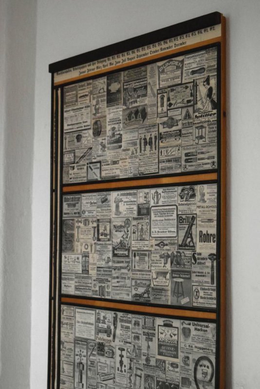 großes Wandbild Holz Antik IndustrieDesign Loft Alt 20er Art Deco