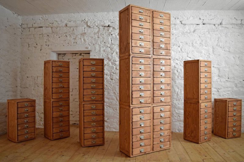 Schubladenschrank IndustrieDesign Loft Vintage Holz Fabrik