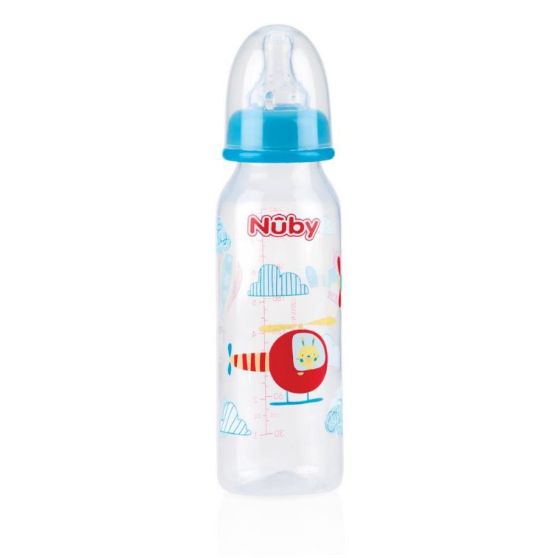 Variabler 1.2.3 Trinkfluss 3M+ Nuby Baby Flasche Standardflasche 240ml