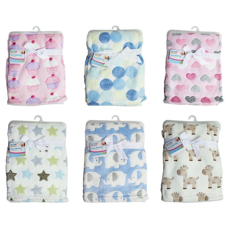 Supersoft Kuscheldecke Babydecke Wagendecke Fleece 75 x 100 cm