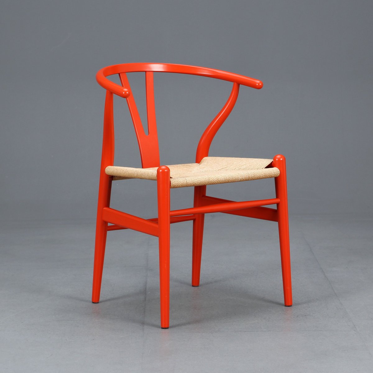 Details About Carl Hansen Wishbone Chair Ch24 In Orange Y Chair Hans Wegner Chair Top Show Original Title