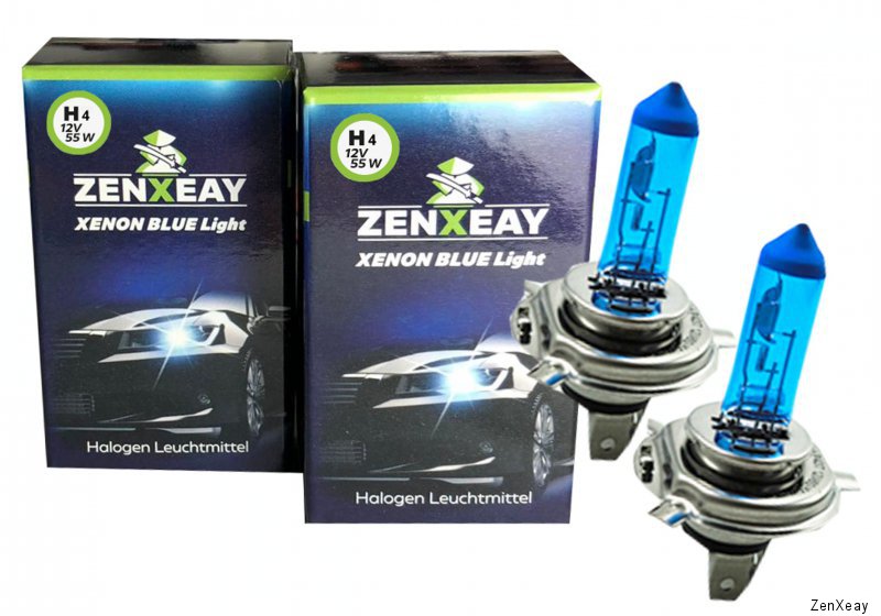 H7 Xenon Optik Birne Lampe 55W 12V Look Halogen Ultra Blue Cup 2 Stück  XEMARK