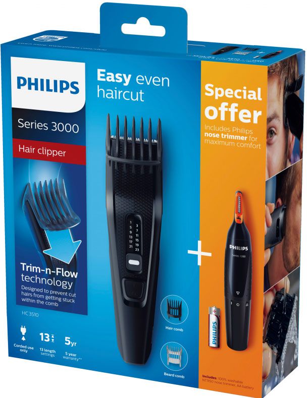 how to cut hair with philips trimmer 3000