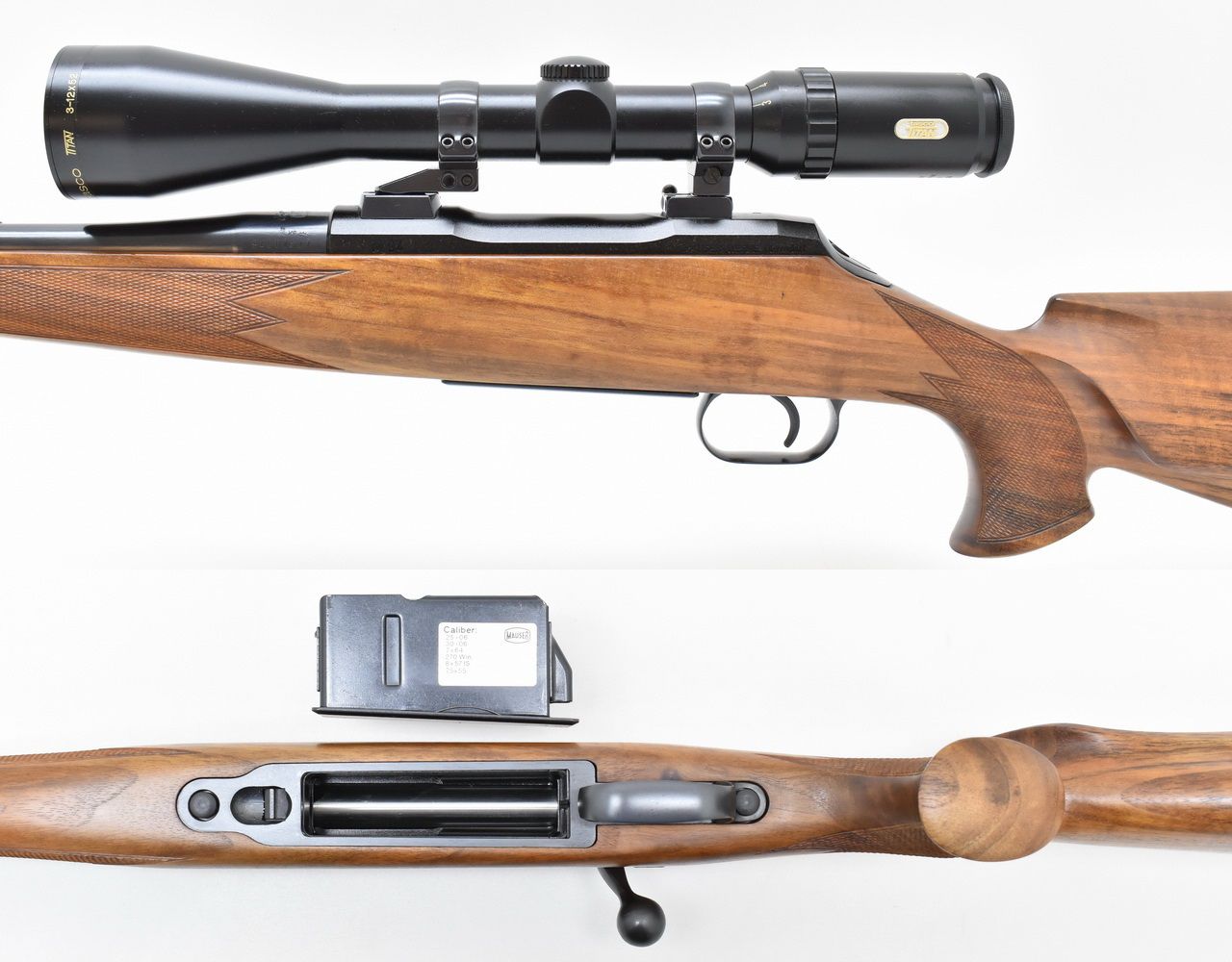 MAUSER M94 Repetierer im Kal .30-06 mit Tasco Titan ZF 3-12x52 & EAW ...