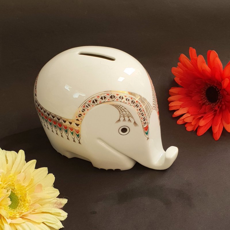 Deutsch Höchst『Spardose Elefant』L.Colani LUIGI COLANI. Höchst Porzellan. Spardose 'Elefant', 1970er