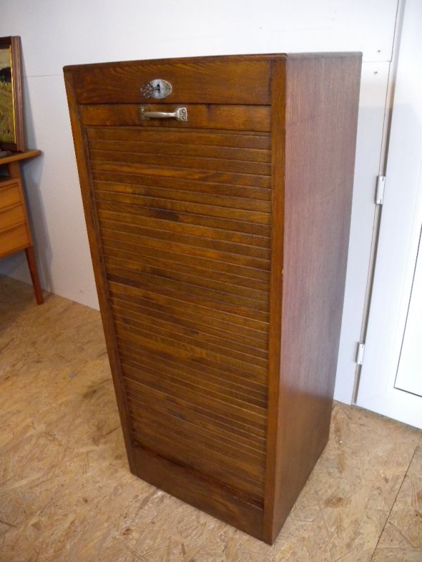 20er Rollladenschrank Büro Schrank Akten Schubladen Bauhaus Art Deco um